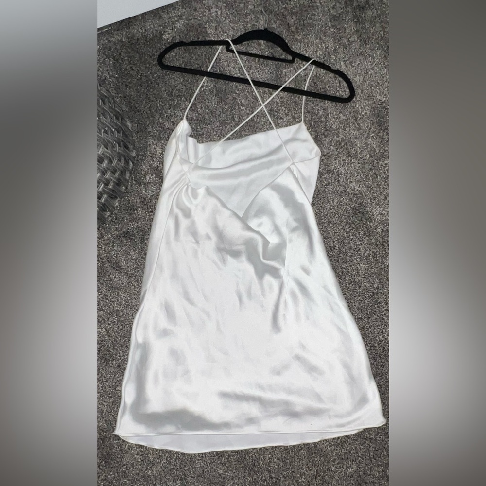 Zara Silk Scoop neck and back dress